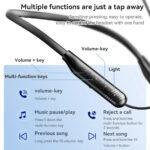 Yesido YSP20 - Écouteurs Bluetooth tour de cou - Bluetooth 5.3 - Black – Image 2