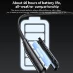 Yesido YSP20 - Écouteurs Bluetooth tour de cou - Bluetooth 5.3 - Black – Image 5