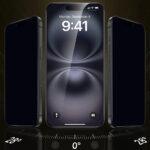 Lot de 3 protections d'écran ESR Corning Gorilla Glass UltraFit Privacy™ pour iPhone 17 Pro Max - Black – Image 4