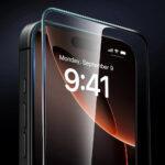 Lot de 3 protections d'écran ESR Armorite Screen Protector UltraFit (3 pack) pour iPhone 17 / iPhone 16 Pro - Black – Image 2