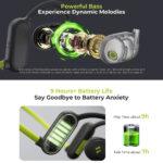 Havit E553BT FreeGo Pro - Écouteurs open-ear à contour d’oreille - Bluetooth 5.3 - Green – Image 6