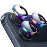 Protection d'objectif ESR Armorite Camera Lens Protectors pour iPhone 14 Pro/14 Pro Max / 15 Pro/15 Pro Max / 16 Pro/16 Pro Max / 17 Pro/17 Pro Max - Chromatic