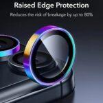 Protection d'objectif ESR Armorite Camera Lens Protectors pour iPhone 14 Pro/14 Pro Max / 15 Pro/15 Pro Max / 16 Pro/16 Pro Max / 17 Pro/17 Pro Max - Chromatic – Image 2