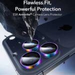 Protection d'objectif ESR Armorite Camera Lens Protectors pour iPhone 14 Pro/14 Pro Max / 15 Pro/15 Pro Max / 16 Pro/16 Pro Max / 17 Pro/17 Pro Max - Chromatic – Image 3