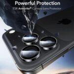 Lot de 2 protections d'objectif ESR Armorite Camera Lens Protectors pour iPhone 14 Pro/14 Pro Max / 15 Pro/15 Pro Max / 16 Pro/16 Pro Max / 17 Pro/17 Pro Max - Black – Image 3