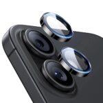 Lot de 2 protections d'objectif ESR Armorite Camera Lens Protectors pour iPhone 16 / iPhone 16 Plus / iPhone 17 - Black