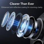 Lot de 2 protections d'objectif ESR Armorite Camera Lens Protectors pour iPhone 16 / iPhone 16 Plus / iPhone 17 - Black – Image 4