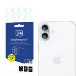 Lot de 4 protection de caméra 3mk Lens Protection pour iPhone 17 - Clear