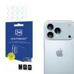 Lot de 4 protection de caméra 3mk Lens Protection pour iPhone 17 Pro - Clear