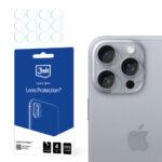 Lot de 4 protection de caméra 3mk Lens Protection pour iPhone 16 Pro Max - Clear