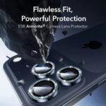 Protection d'objectif ESR Armorite Camera Lens Protectors pour iPhone 14 Pro/14 Pro Max / 15 Pro/15 Pro Max / 16 Pro/16 Pro Max / 17 Pro/17 Pro Max - Blue Shimmer – Image 2