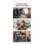 Casque Bluetooth Mcdodo T03 avec ANC, Bluetooth 5.4, réduction jusqu’à -40 dB - Beige – Image 3