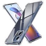 Coque Techsuit Shockproof Clear Silicone pour Motorola Edge 30 Fusion - Clear