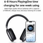 Casque Bluetooth Yesido EP05 avec réduction de bruit, BT 5.2, batterie 400 mAh - Black – Image 2