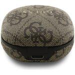 Guess Écouteurs TWS ENC 4G Script Logo Bluetooth 5.4 - 16 h - Marron – Image 5
