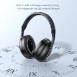 Casque Bluetooth Yesido EP08, BT 5.3, drivers 40 mm, batterie 400 mAh - Black – Image 6
