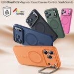 Coque ESR Cloud Soft HaloLock Kickstand pour iPhone 17 Pro Max - Orange – Image 2