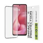 Protection d'écran Techsuit 111D Full Cover / Full Glue Glass pour Motorola Moto G57 Power / G67 Power - Black