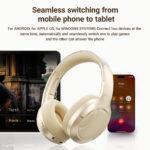 Casque Bluetooth Acefast H5 avec ANC et confort over-ear - White – Image 6
