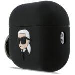 Coque Karl Lagerfeld Silicone Karl Head 3D pour AirPods Pro 3 - Black – Image 2
