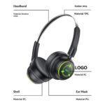 Casque Bluetooth enfant Yesido EP15, BT 5.4, jusqu’à 25 h, batterie 300 mAh - Black – Image 2