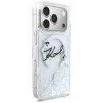 Coque Karl Lagerfeld Glitter Karl Script Logo MagSafe pour iPhone 17 Pro - Clear – Image 5