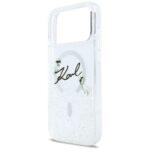 Coque Karl Lagerfeld Glitter Karl Script Logo MagSafe pour iPhone 17 Pro Max - Clear – Image 5