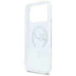 Coque Karl Lagerfeld Glitter Karl Script Logo MagSafe pour iPhone 17 Pro Max - Clear – Image 4