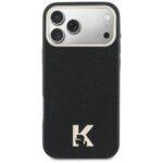 Coque Karl Lagerfeld Hardcase Leather Khead Logo MagSafe pour iPhone 17 Pro Max - Black – Image 3
