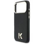 Coque Karl Lagerfeld Hardcase Leather Khead Logo MagSafe pour iPhone 17 Pro Max - Black – Image 2