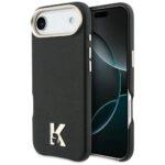 Coque Karl Lagerfeld Hardcase Leather Khead Logo MagSafe pour iPhone Air - Black