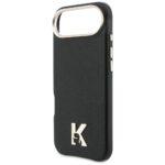 Coque Karl Lagerfeld Hardcase Leather Khead Logo MagSafe pour iPhone Air - Black – Image 2