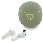 Écouteurs True Wireless Guess Gold Line Triangle avec Bluetooth 6 et boîtier USB-C - Vert
