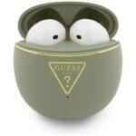 Écouteurs True Wireless Guess Gold Line Triangle avec Bluetooth 6 et boîtier USB-C - Vert – Image 2