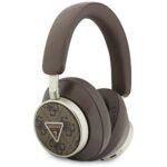 Casque Bluetooth Guess 4G Triangle Logo avec ENC, Bluetooth 5.4 et jusqu'à 45 h - Brown