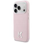 Coque Karl Lagerfeld Hardcase Leather MagSafe with K Head Logo pour iPhone 17 Pro - Pink – Image 2