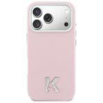 Coque Karl Lagerfeld Hardcase Leather MagSafe with K Head Logo pour iPhone 17 Pro - Pink – Image 6