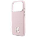 Coque Karl Lagerfeld Hardcase Leather MagSafe with K Head Logo pour iPhone 17 Pro - Pink – Image 5
