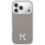 Coque Karl Lagerfeld Hardcase Leather MagSafe with K Head Logo pour iPhone 17 Pro - Grey – Image 4