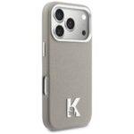Coque Karl Lagerfeld Hardcase Leather MagSafe with K Head Logo pour iPhone 17 Pro - Grey – Image 2