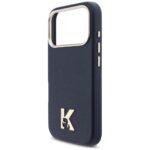 Coque Karl Lagerfeld Hardcase Leather MagSafe with K Head Logo pour iPhone 17 Pro - Blue – Image 4