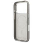 Coque MagSafe Karl Lagerfeld Karl & Choupette Head Pin Saffiano pour iPhone 17 Pro Max - Gray – Image 3