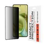 Protection d'écran Techsuit 111D Privacy Full Glue pour Motorola Moto G86 / G86 Power - Black