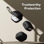 Coque Ringke Silicone pour Samsung Galaxy Buds4 Pro - Black – Image 2