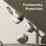 Coque Ringke Silicone pour Samsung Galaxy Buds4 Pro - Stone – Image 2