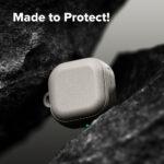 Coque Ringke Onyx Magnetic pour Samsung Galaxy Buds4 Pro - Warm Grey – Image 3