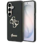 Coque Guess IML Big Metal 4G Script pour Samsung Galaxy S26 - Black