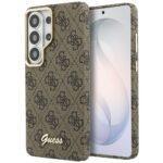 Coque Guess 4G Script MagSafe pour Samsung Galaxy S26 - Brown