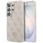 Coque Guess Rhinestone Round Logo MagSafe pour Samsung Galaxy S26 Ultra - Pink