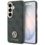 Coque Guess Rhinestone Round Logo MagSafe pour Samsung Galaxy S26 - Black